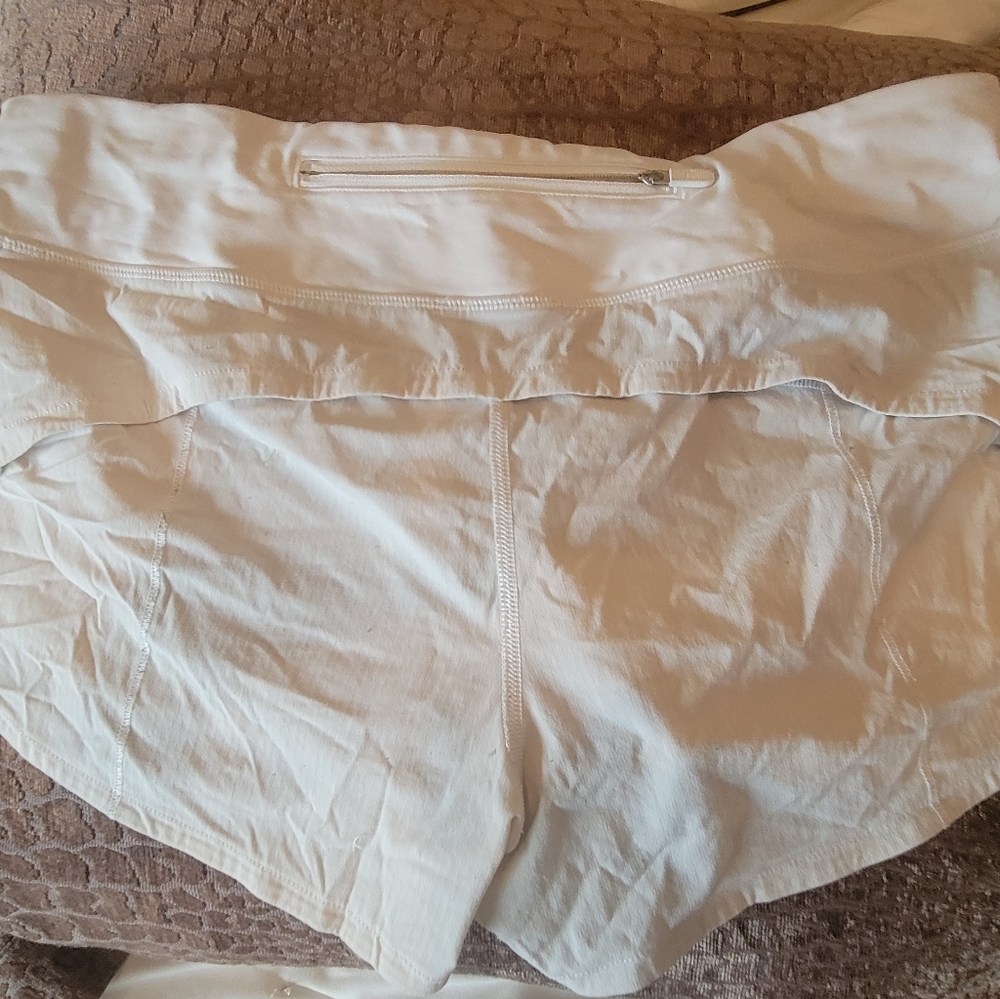 Lululemon shorts, white, size 8